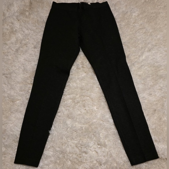 J. Crew Pixie Stretch Ponte Knit Back Pant Exposed Zipper Charcoal Gray EUC - Picture 9 of 10